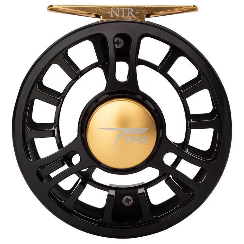 Temple Fork Outfitters NTR IV Large Arbor Reel – Black/Gold