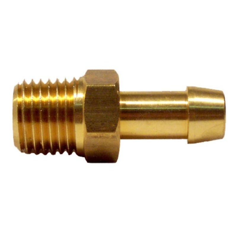 Waterline NPT Thread Brass Hose Barb Male 10mm x 10mm