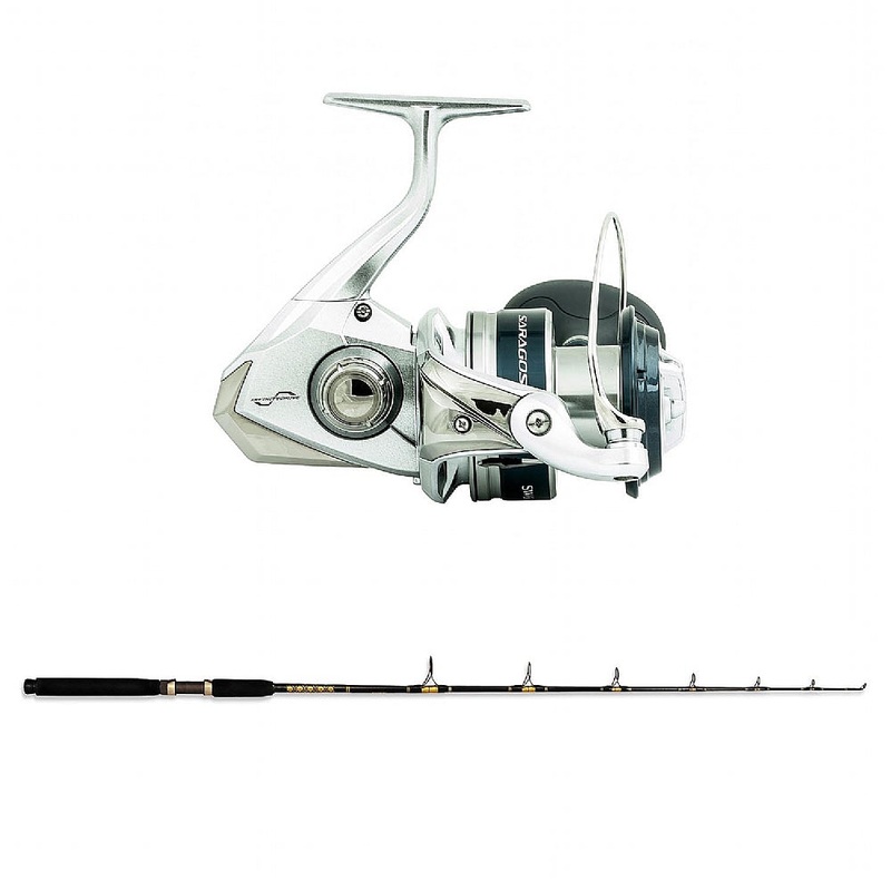 Shimano SARAGOSA SW A 25000 with SPC 15-30 Sic Guides 7′ CHAOS Gold Combo