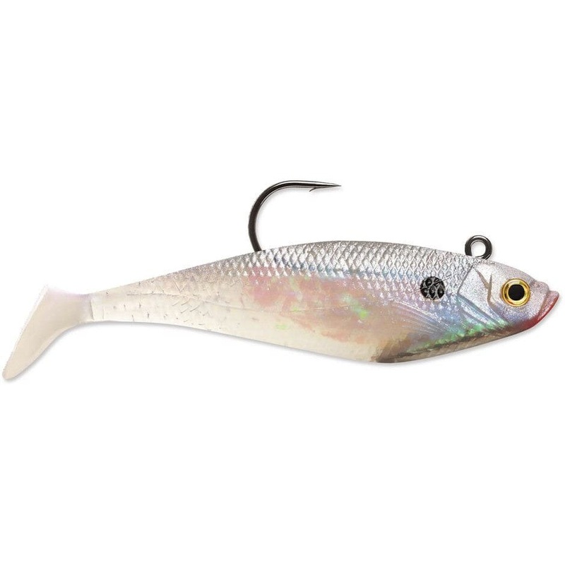 Storm Wildeye Swim Shad Pearl 2″ 3pk