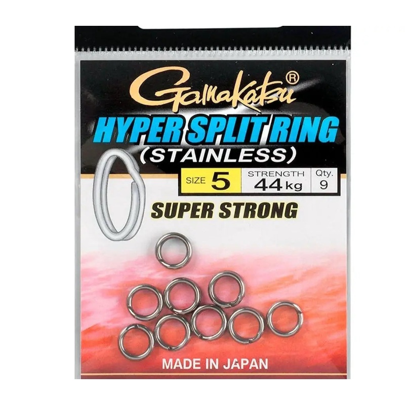 Anneaux Brises GAMAKATSU Hyper Split Ring (sachet) #1 (5kg) – 12pc