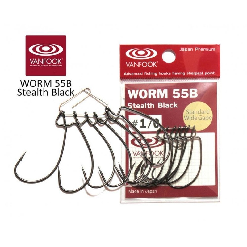 Hameon Texan VANFOOK WORM55B Stealth Black H6/0 – 4pc
