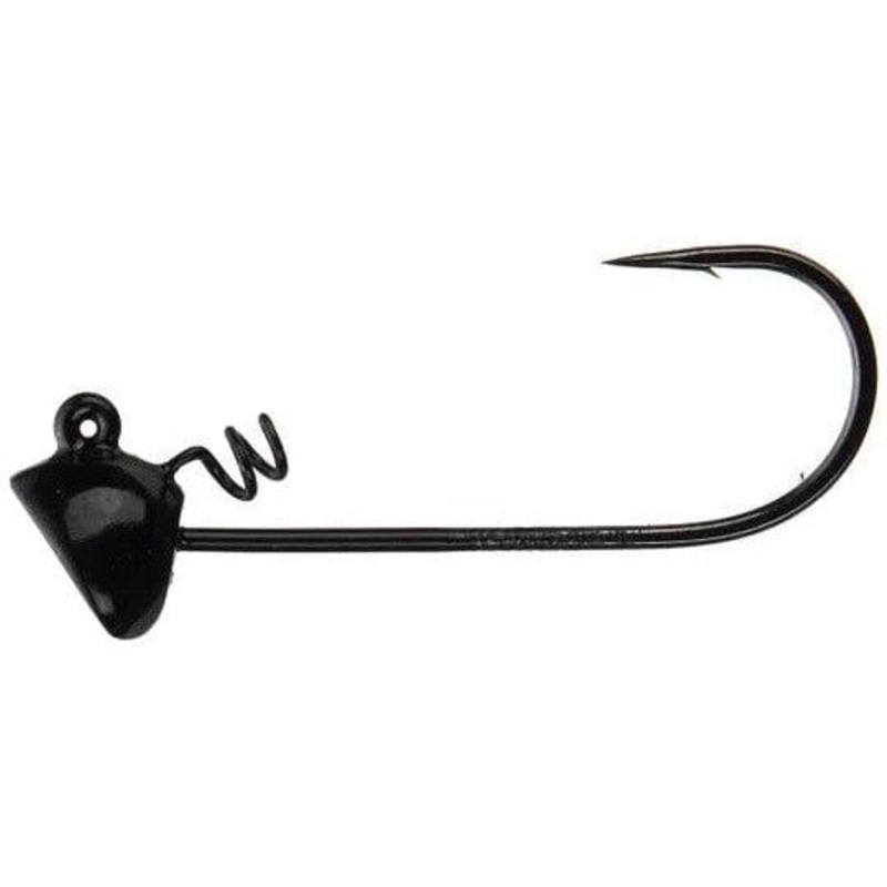 Dirty Jigs Horseshoe Shakey Head 3pk 1/8oz Black