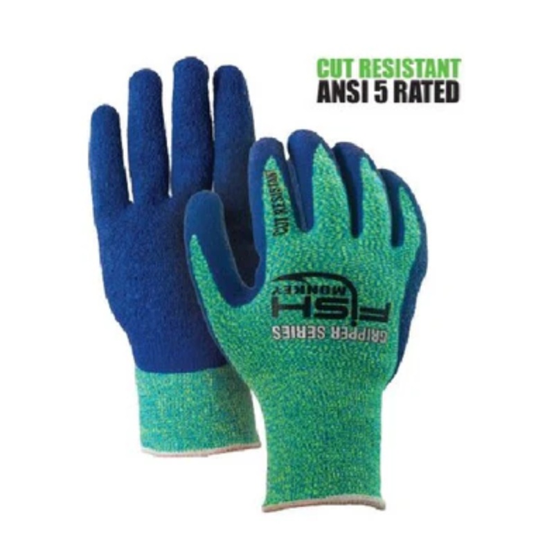 Fish Monkey Gripper Fillet Glove L/XL NEON GREEN