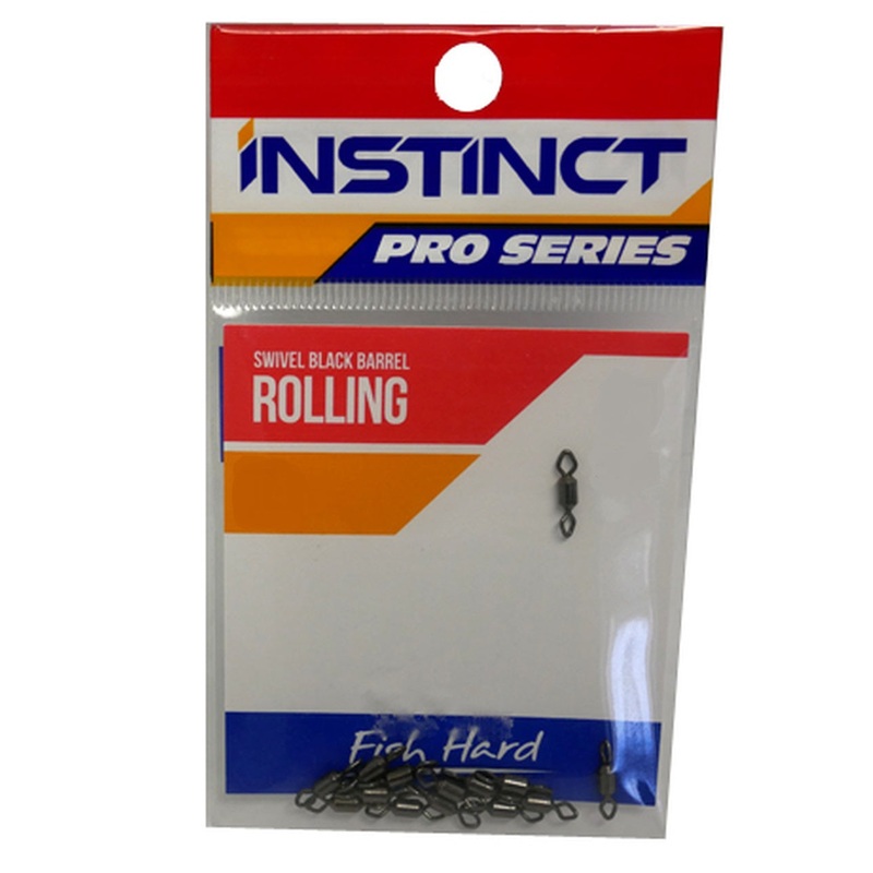 Instinct Pro Series IN209 Black Barrel Rolling Swivel 1