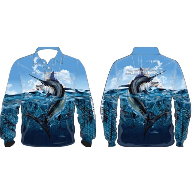 Samaki Black Marlin Shirt – Adult L