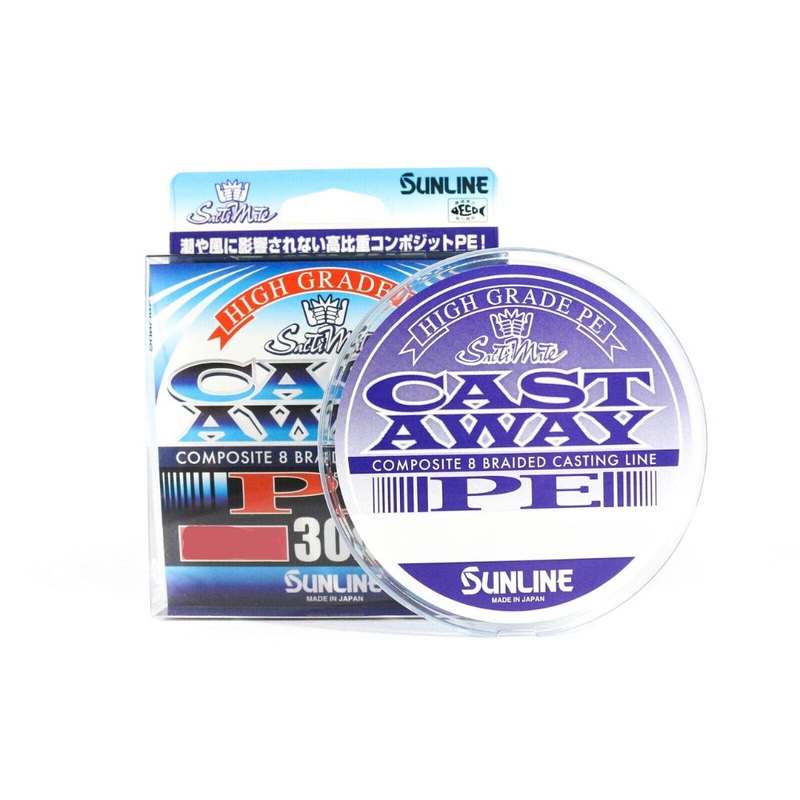 Sunline Cast Away PE Braid PE0.6/10LB BLUE