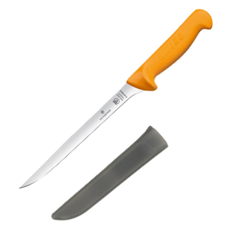 Victorinox Swibo 20cm Narrow Straight Fillet Knife With Sheath 20CM YELLOW