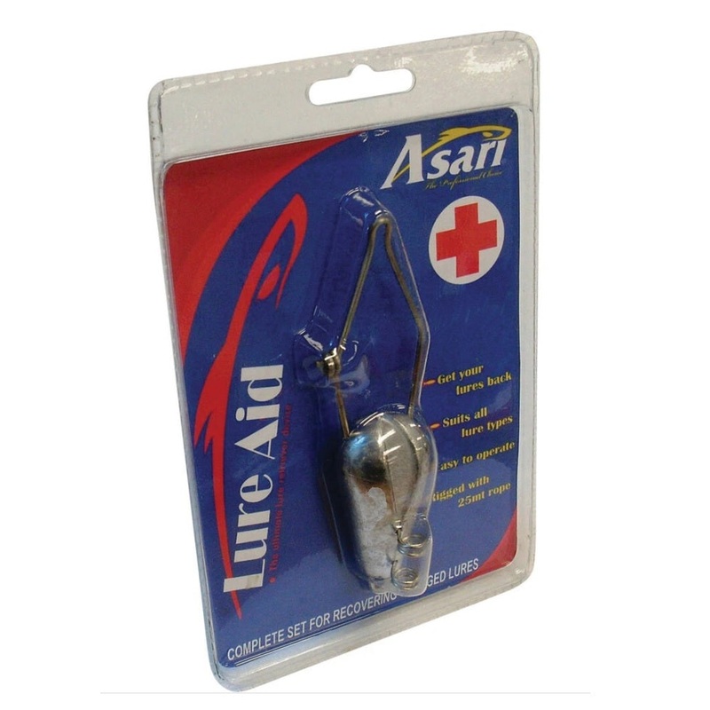 Asari Lure Aid Tackle Back Retriever Kit with Rope 125g