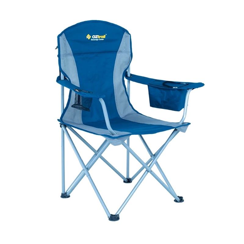 Oztrail Sovereign Cooler Arm Chair Blue
