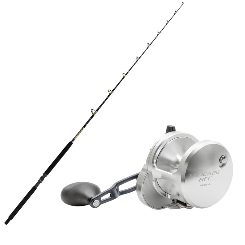Shimano TALICA 20 BFC Conventional with CHAOS KC 15-30 7FT Rod Combo CHAOS Gold