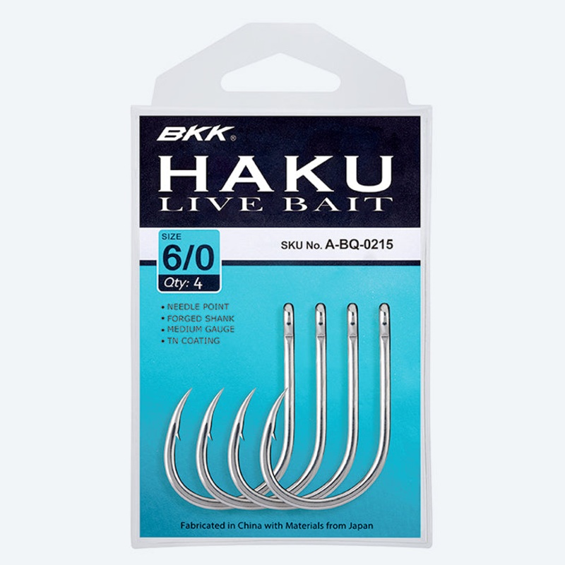 BKK Haku Livebait Hook 10/0 2-pack