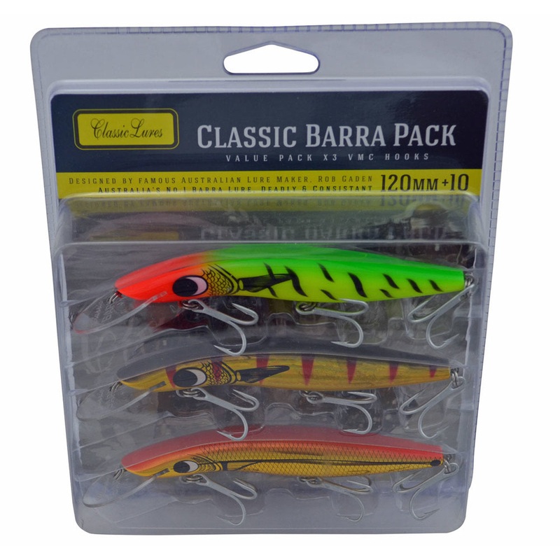Classic Barra 120mm Plus 10 Hard Body Lure Pack