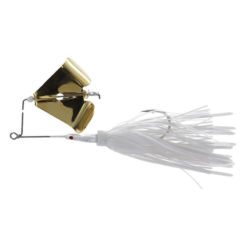 Crock O Gator Head Knocker Buzzbait White Gold 1/4oz