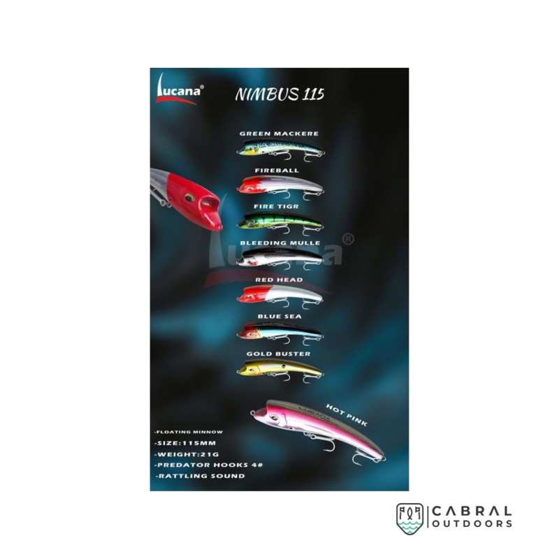 Lucana Nimbus 115mm Lure | 21g Blue Sea