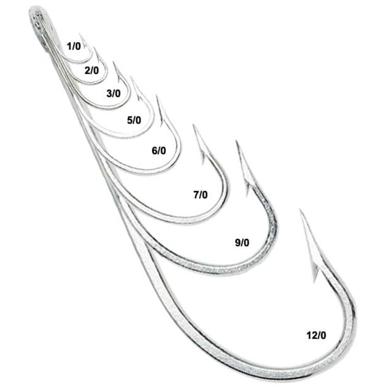 Mustad 34007 Stainless O’Shaughnessy Hooks 1