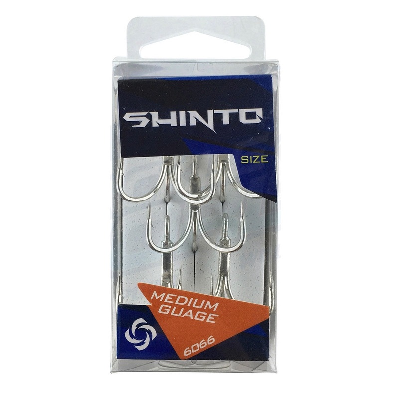 Shinto 6066 Medium-Heavy Gauge Treble Hook 1