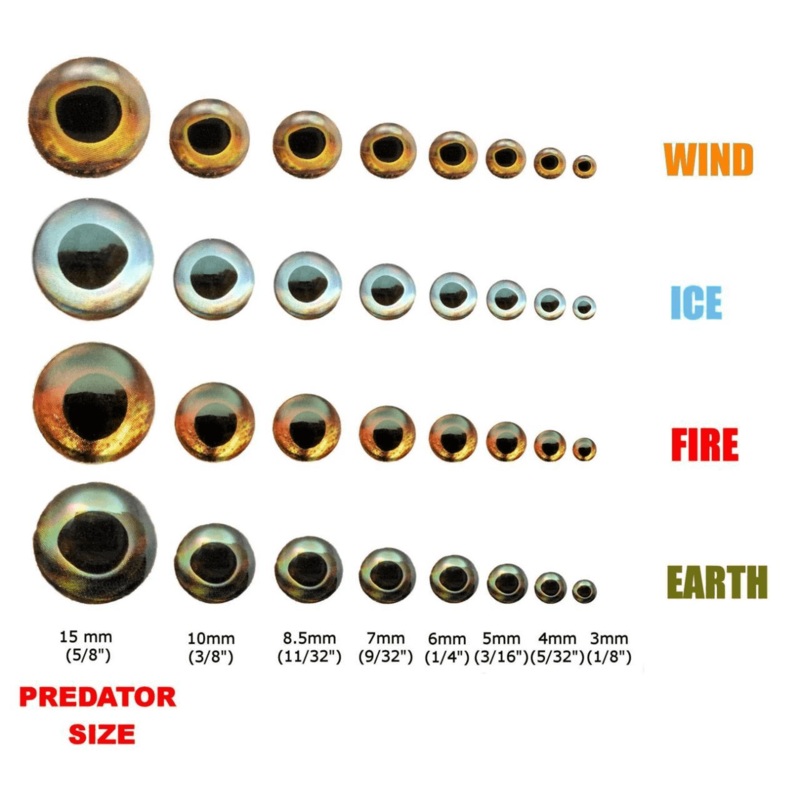 Fish Skull Living Eyes 6MM Ice