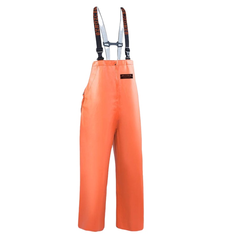 Grundens Herkules Bib Trousers 16 ORANGE XS