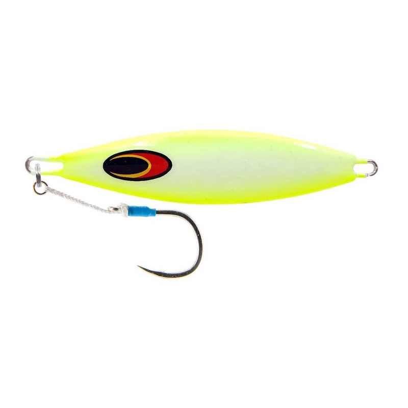 Nomad The Buffalo Metal Jig Lure 80g Chartreuse White Glow
