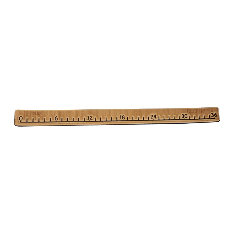 Reef and Reel Foam Flex Fishing Ruler Brown