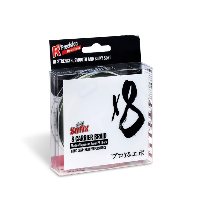 Sufix X8 Carrier Braid 300M 0.285mm|22.5kg Sleath Green