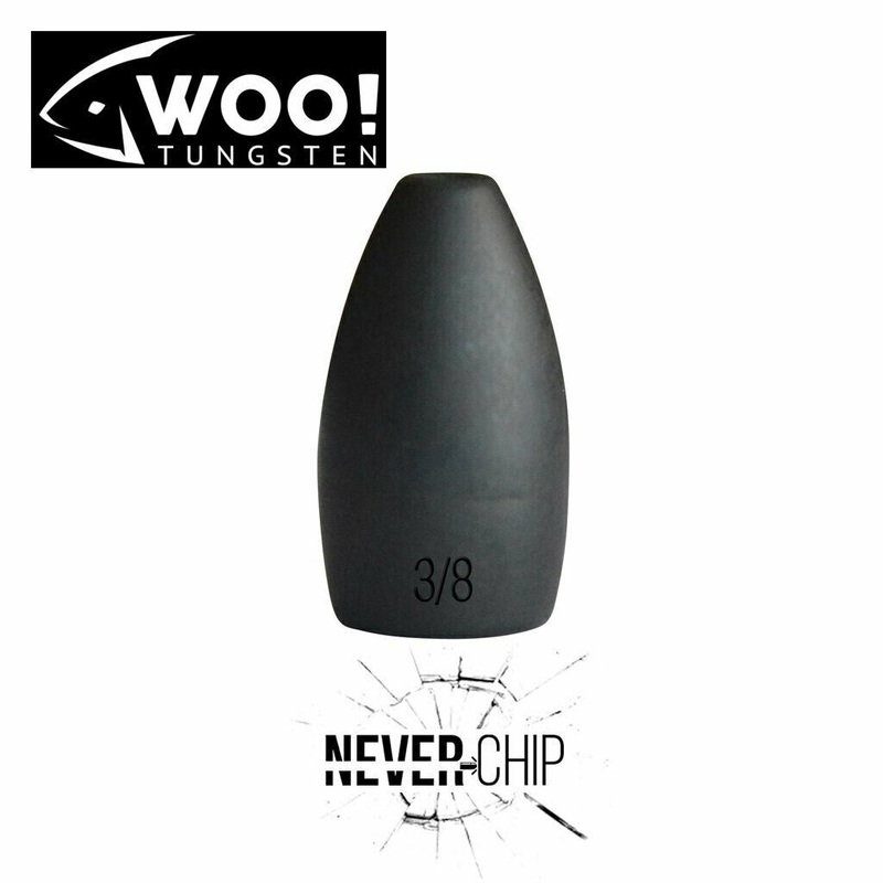 WOO! Tungsten NEVER CHIP Flipping Weights 3/8 oz
