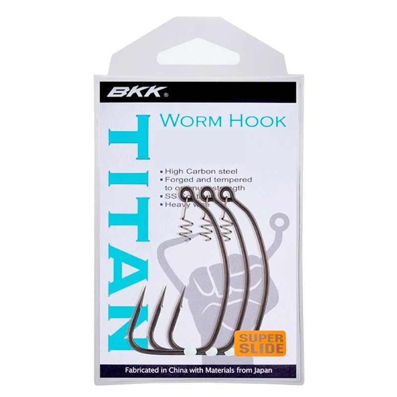 BKK Titan Ultra Duty Unweighted Weedless Worm Hook 1/0