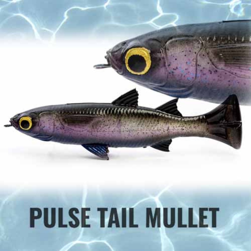 Savage Gear Loose Body Pulse Tail Mullet Lure 4in GOLDEN MULLET