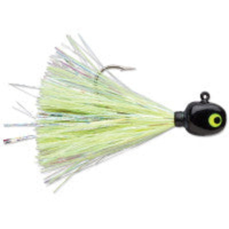 VMC Hot Skirt Jig 1/16 Chartreuse White