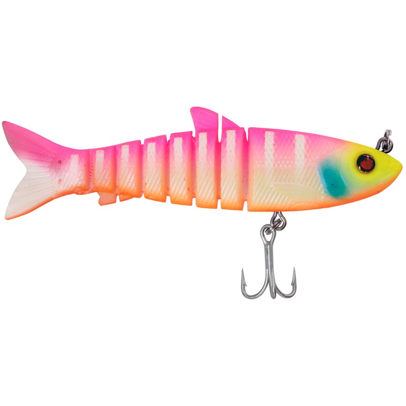 Zerek Live Mullet 4.5 Inch Jointed Soft Plastic Fishing Lure Blackjack
