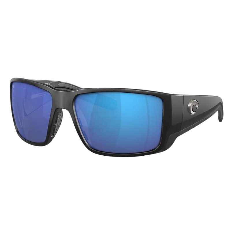 Costa Blackfin Pro Polarized Sunglasses Matte Black | Blue Mirror 580G