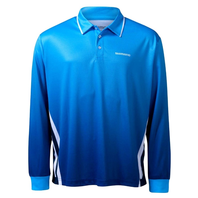 Shimano Cyan Adult Sublimated Long Sleeve Shirt S CYAN