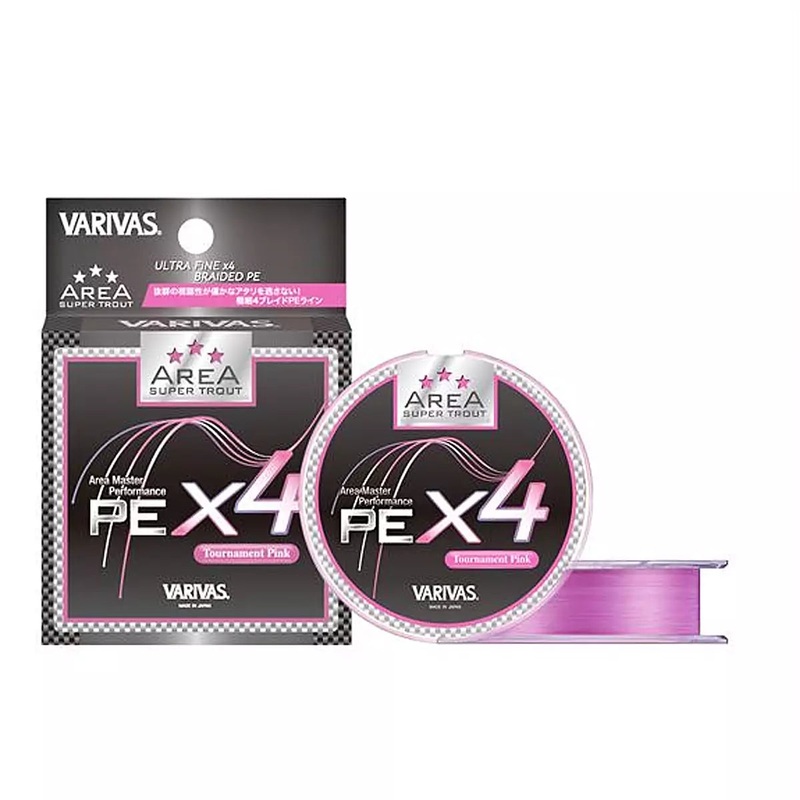 VARIVAS Super Trout Area PE X4 Pink 75m 2.47kg/0.071mm/#0.175