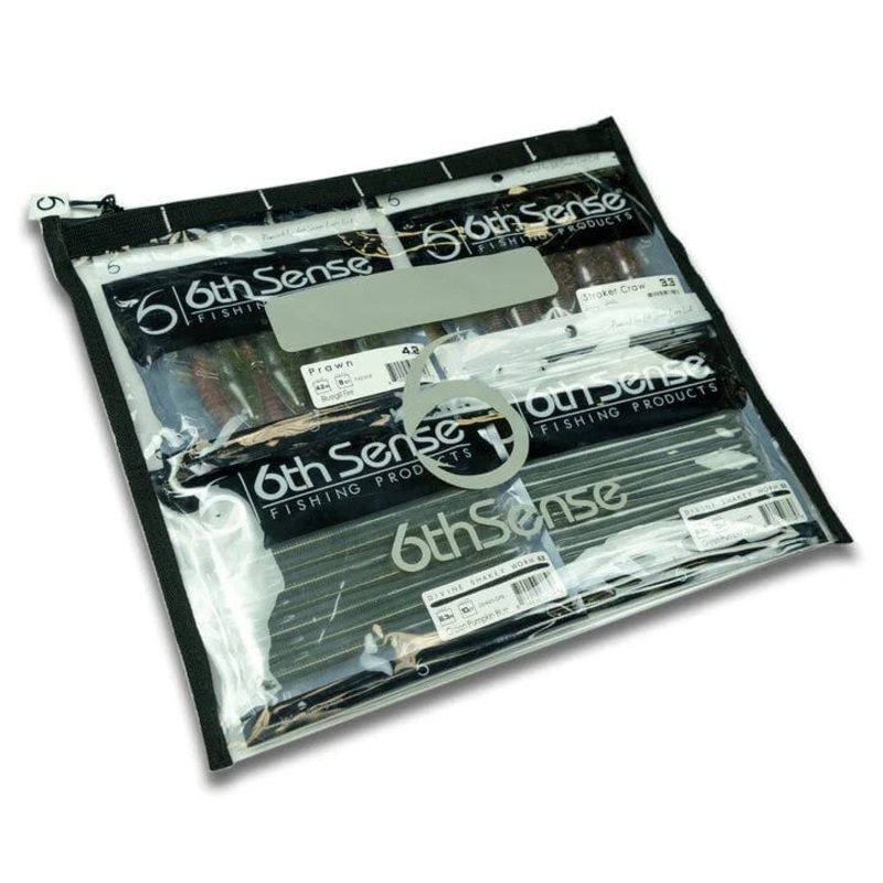 6th Sense BaitZip Pro Gusseted Bag Black 12″x10″
