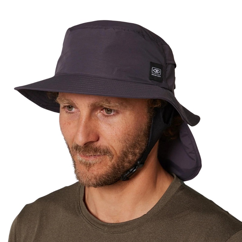 Ocean And Earth Indo Stiff Peak Surf Hat S GREY