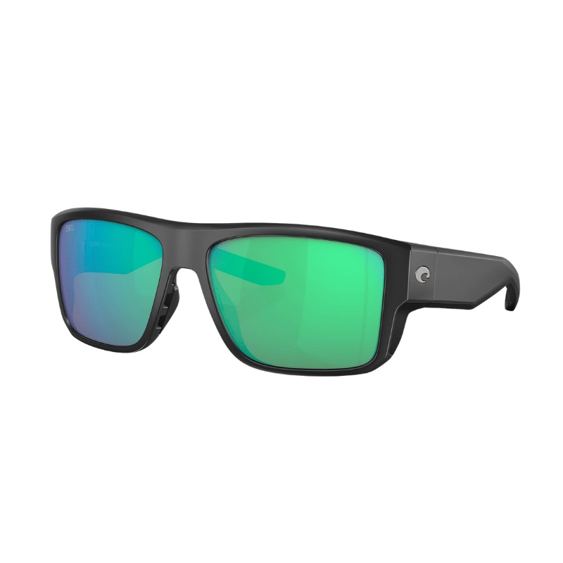 Costa Taxman Polarized Sunglasses Matte Black | Green Mirror 580G