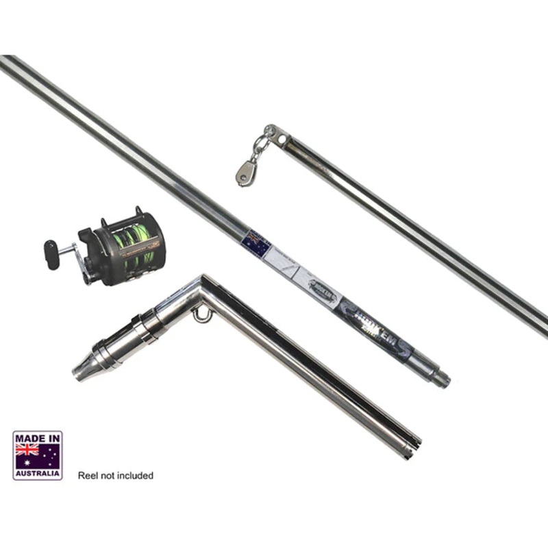 Hookem Teaser Extension Bar 3 Position with Reel Seat 2-piece 160cm Boom