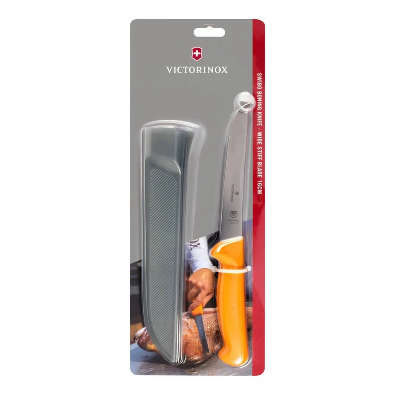 Victorinox Swibo 16cm Boning Knife – Clam Pack Curved Stiff Blade
