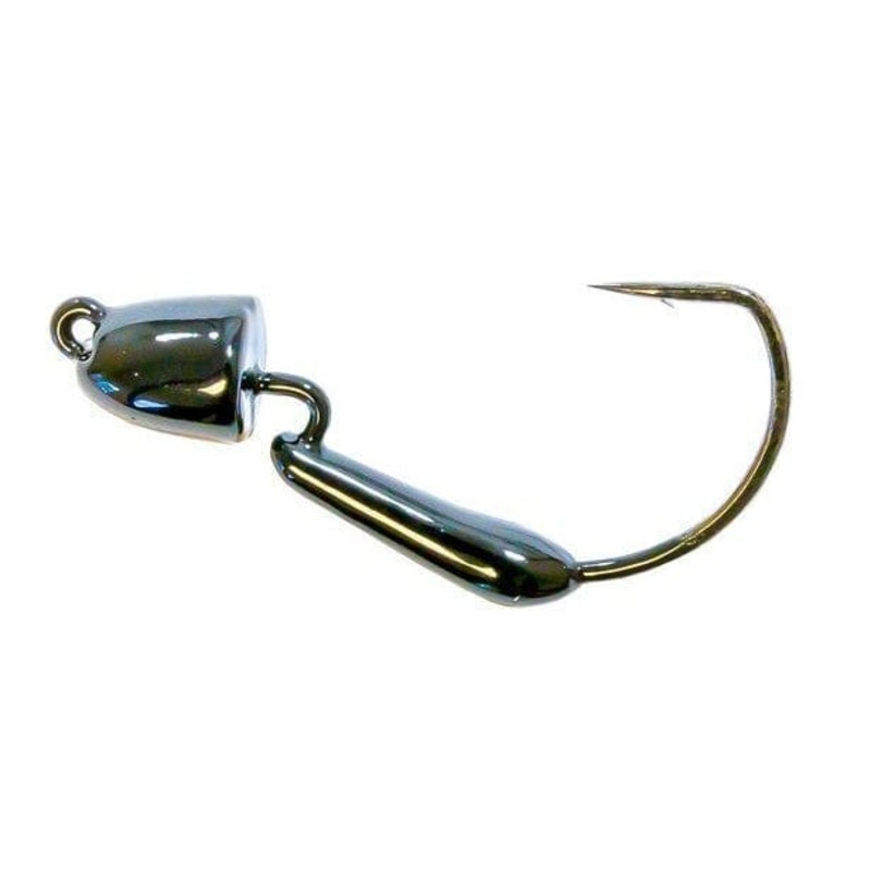 Z Man Finesse Bulletz Weedless Jig Heads 3pk Black 1/15oz