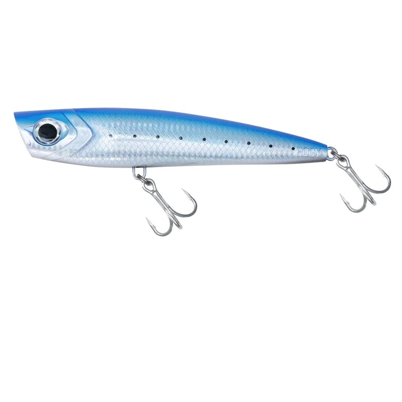 Charter Grade Popper: 3.5oz – 7inch (Tuna Rigged) Transparent White