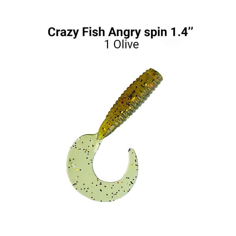CRAZY FISH Angry Spin 1.4″ (3.5 cm) – 10 pc 1