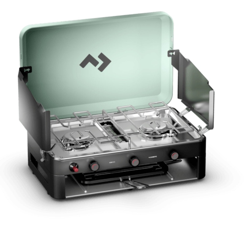 Dometic 2 Burner Stove With Grill 2-BURNERS Green / Grey