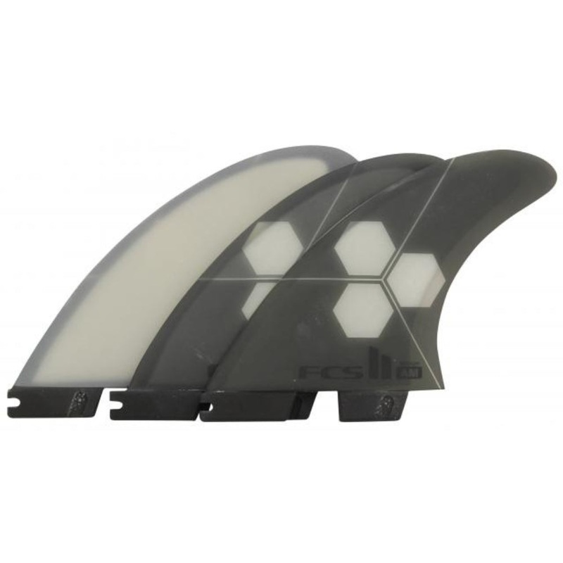 FCS ll Al Merrick Tri Fin Set Surfboard Fins M GREY