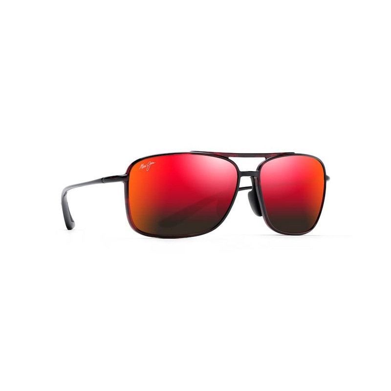 MAUI JIM Kaupo Gap Sunglasses Red and Black Tortoise |  HAWAII LAVA