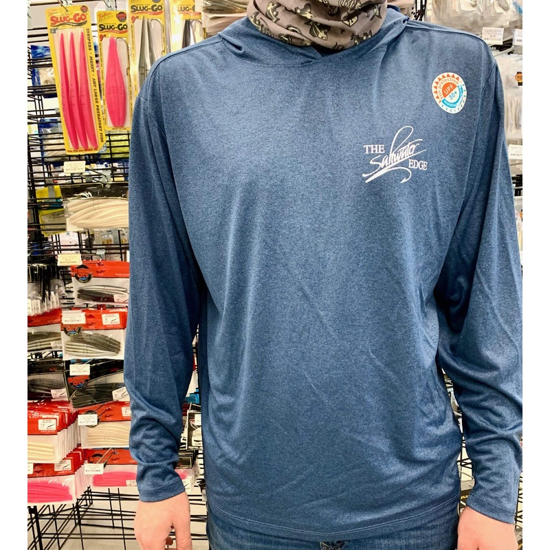 Saltwater Edge Confluence Sun Hoodie Indigo Heather Small