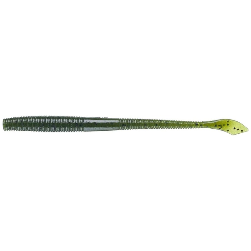 Yamamoto Kut Tail Worm Watermelon Black Flake 5″ 10pk
