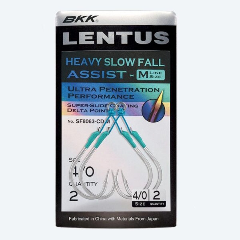 BKK Lentus Heavy Slow Fall Assist Hooks M 3/0