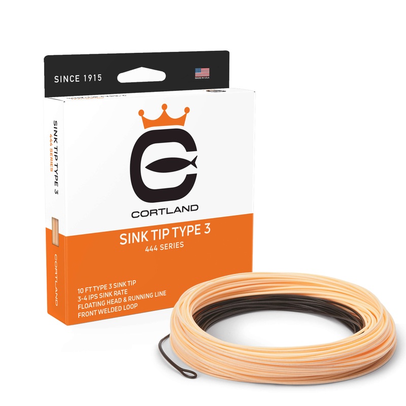 Cortland Sink Tip Type 3 BROWN / PEACH WF4S/F