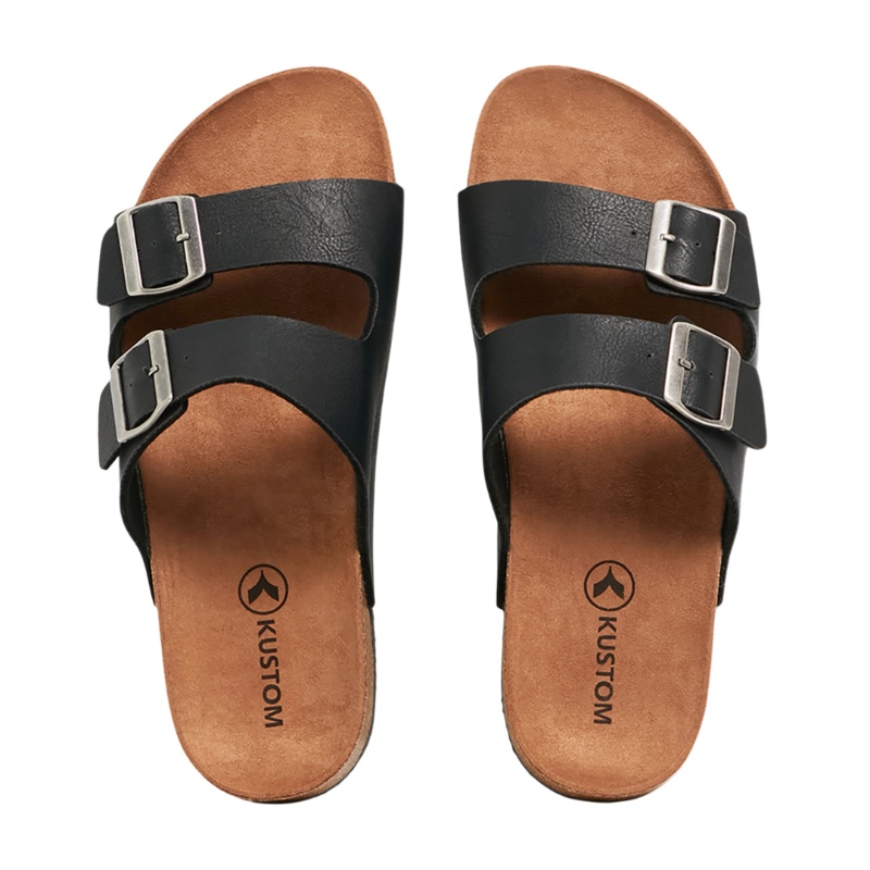 Kustom Womens Duo Slide Black / Tan 10